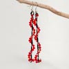 Boucles d'oreilles cristal rouge