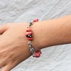 Bracelet argent tibétain et perles de bois
