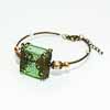 Bracelet pavé de verre vert - Collection Italina
