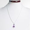 Collier améthyste cristal argent 925 - Pierres fines semi précieuses