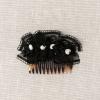 Peigne bijou Dentelle noire et Coeurs